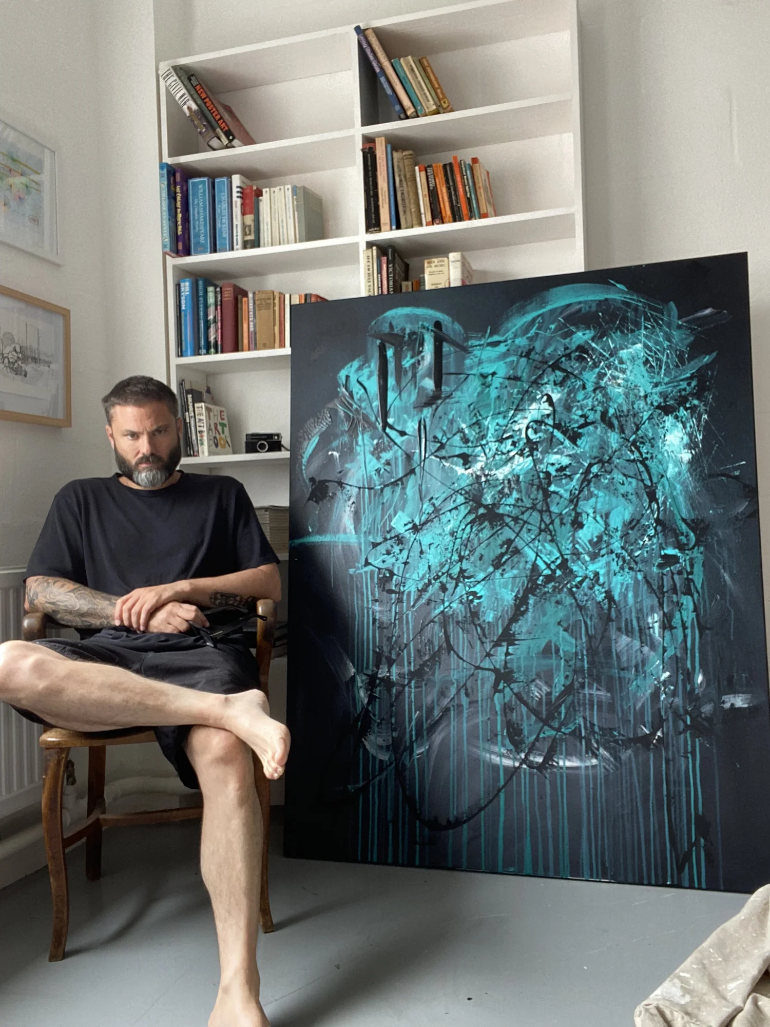 Mark Brightman in his studio