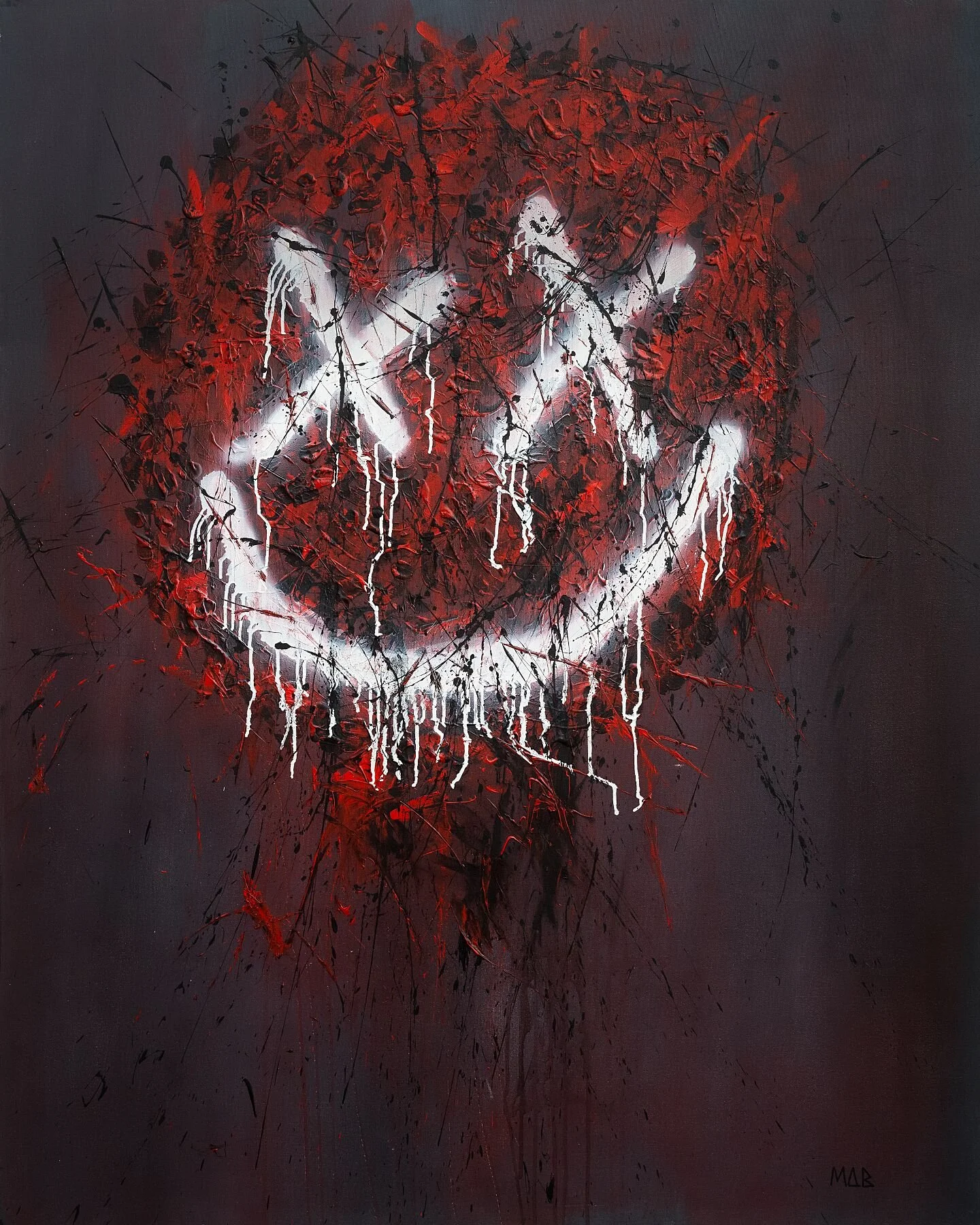 Punk Smiley art print by Mark Brightman